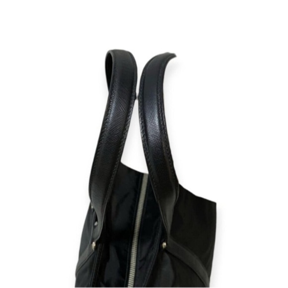 Authentic Prada Tessuto Nylon Tote Bag | Black Triangle Logo | Lampo Zipper - Picture 6 of 15